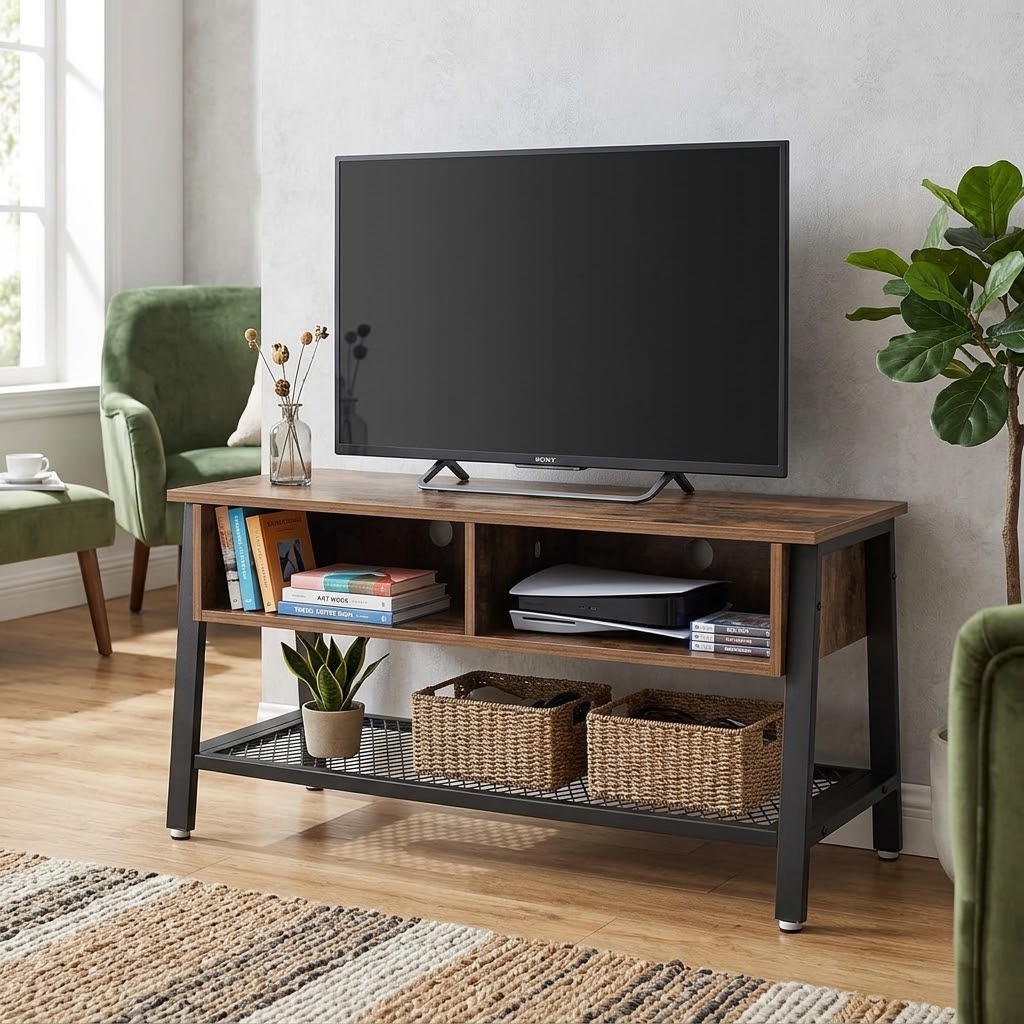 Industrial Style TV Stand Cabinet