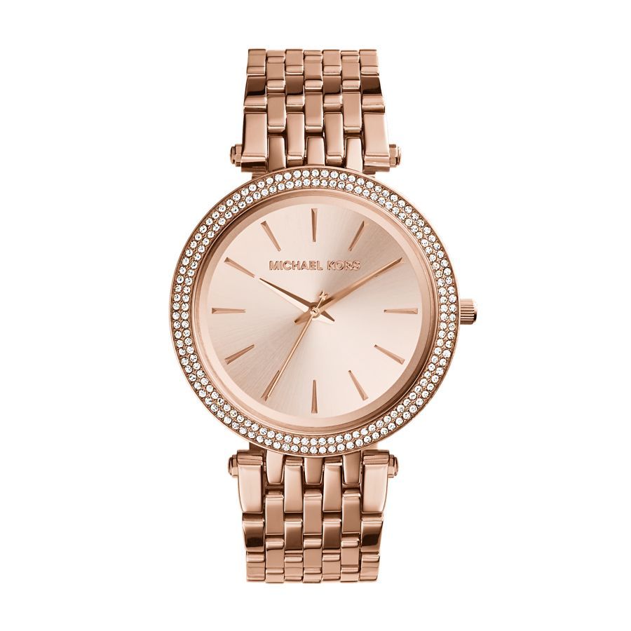 Ladies Darci Round Stainless Steel Glitz Bracelet Watch