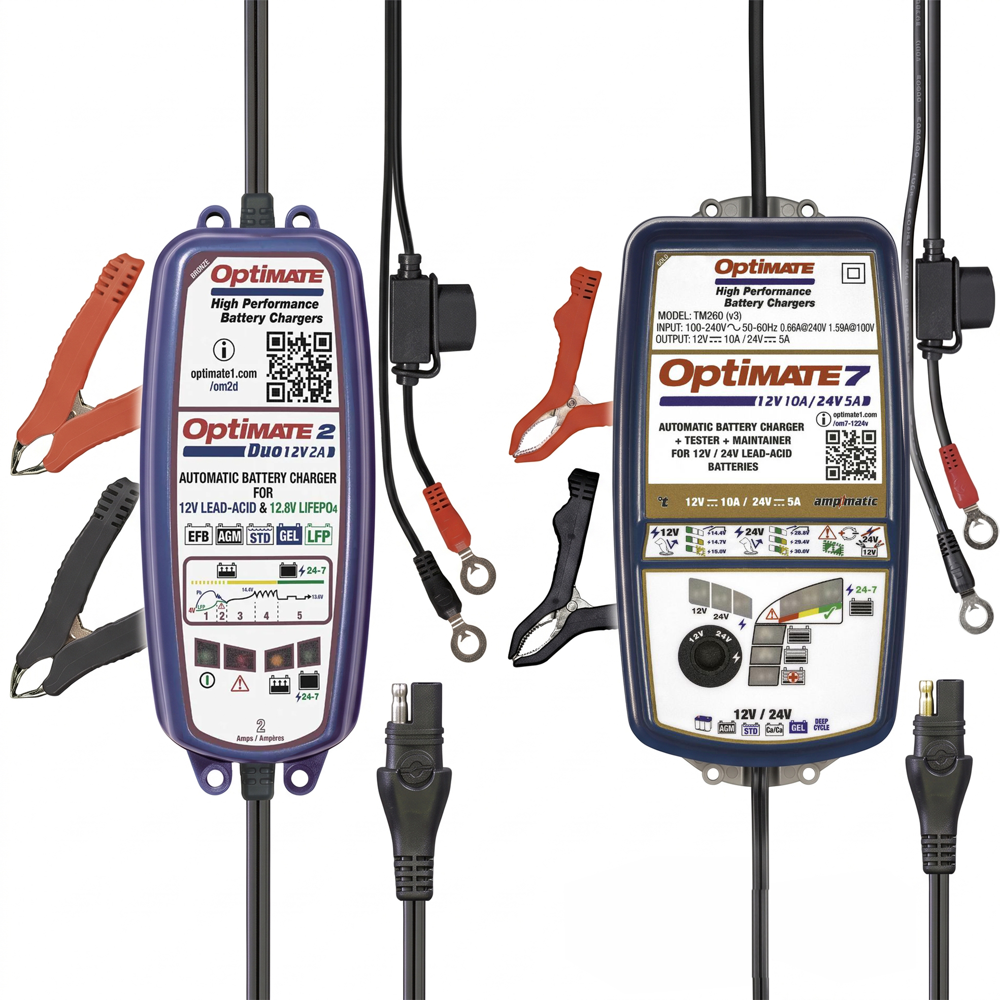 12V Gold or Bronze Series Automatic Battery Charger and Maintainer