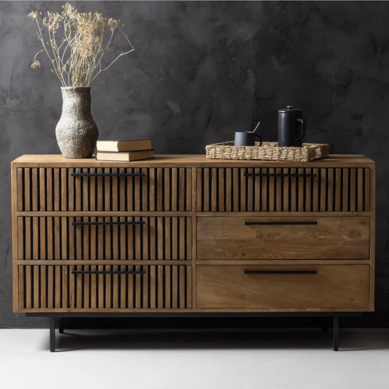 Teak Wood Chest of Drawers