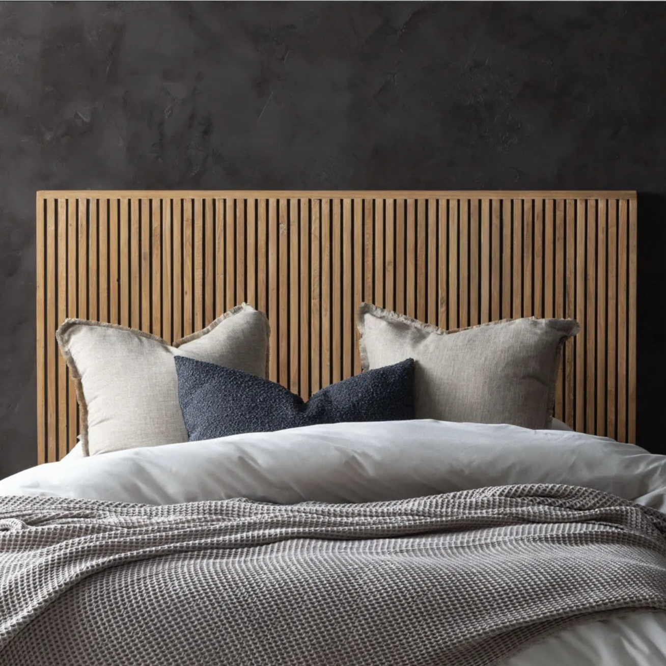 Queen Teak Wood Headboard