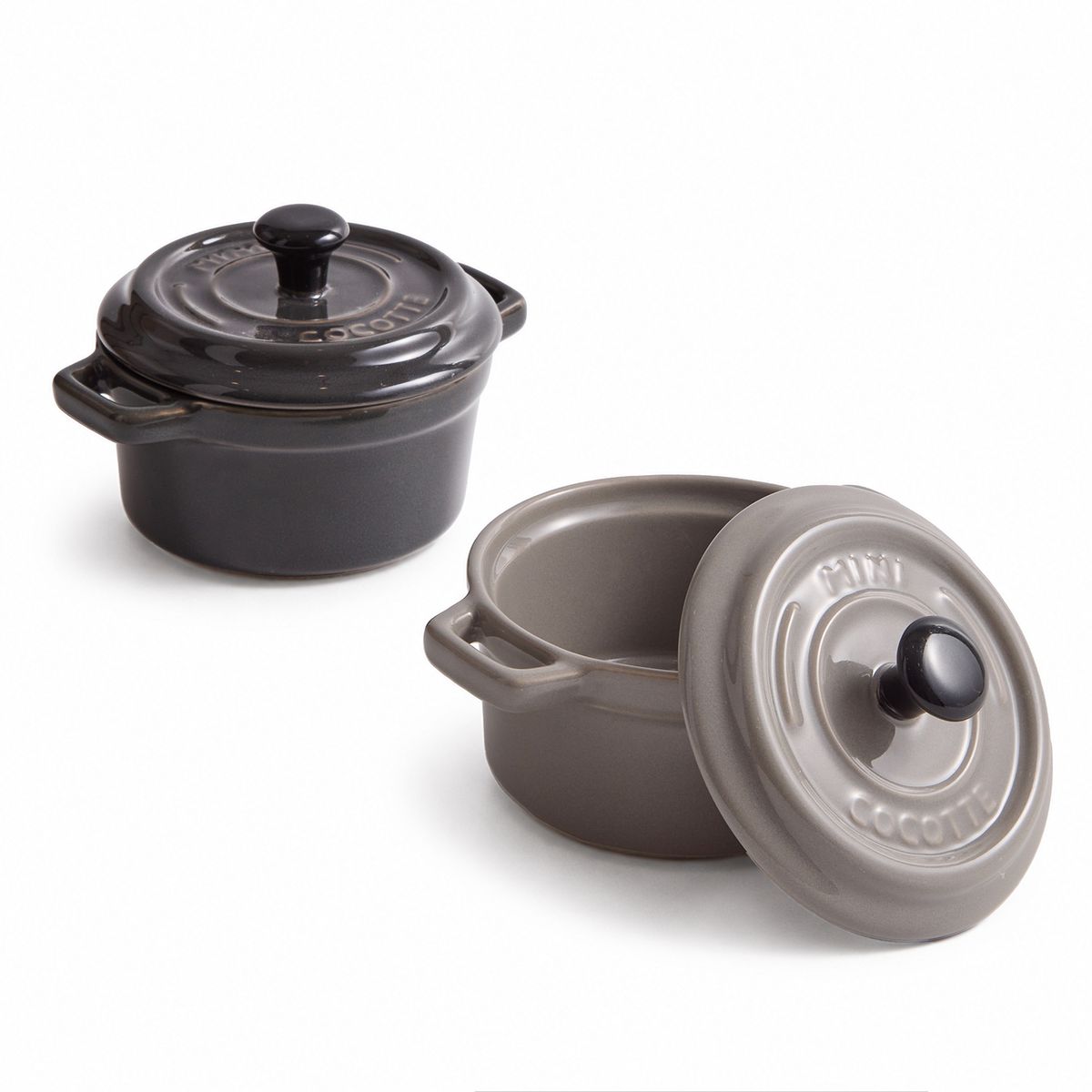 2x 220ml Porcelain Ramekins with Lids