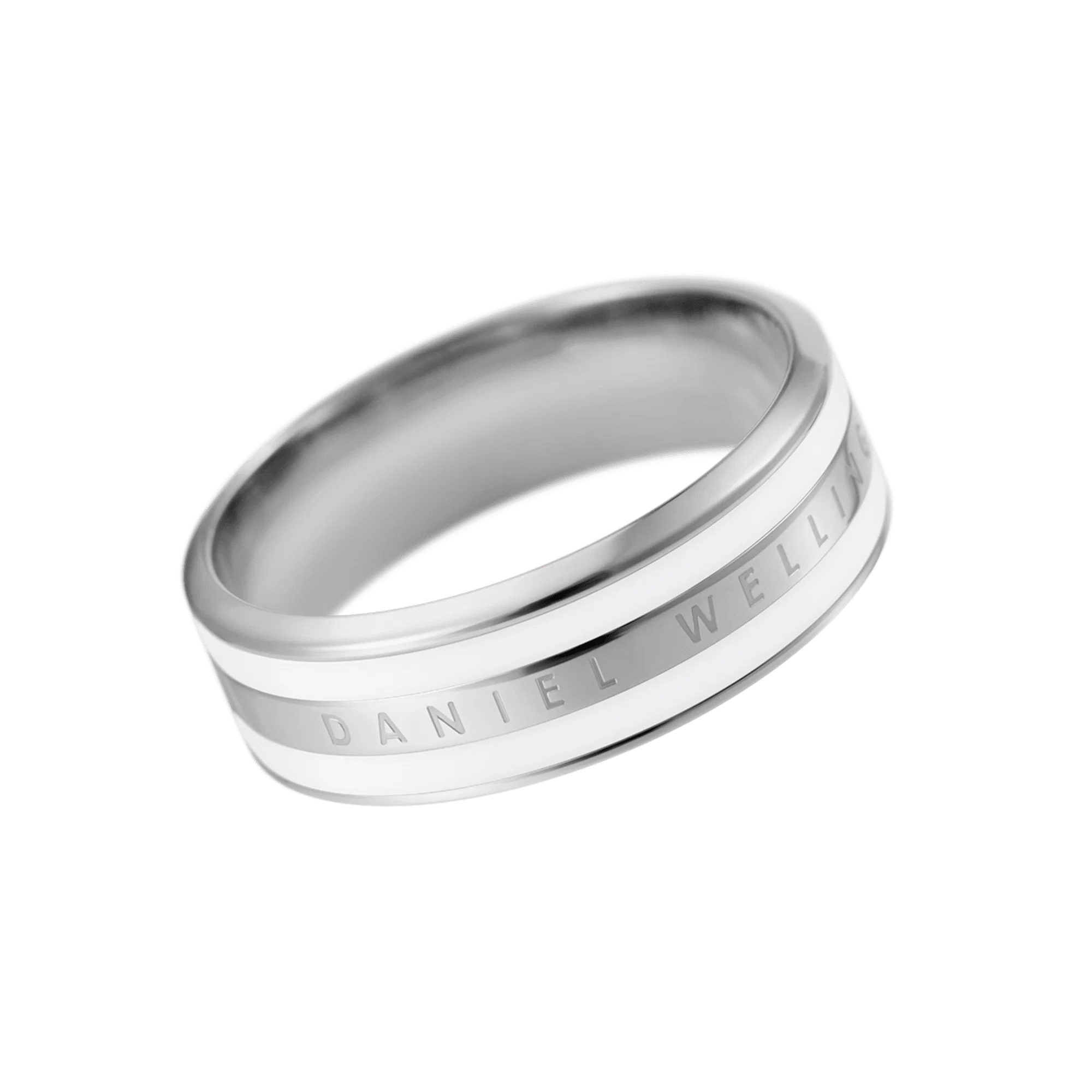 Emalie Satin White Ring