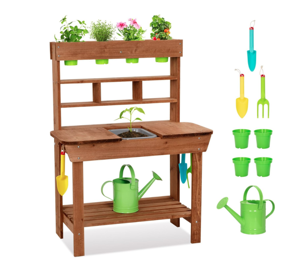 Kids Outdoor Mud Kitchen with Removable Sink