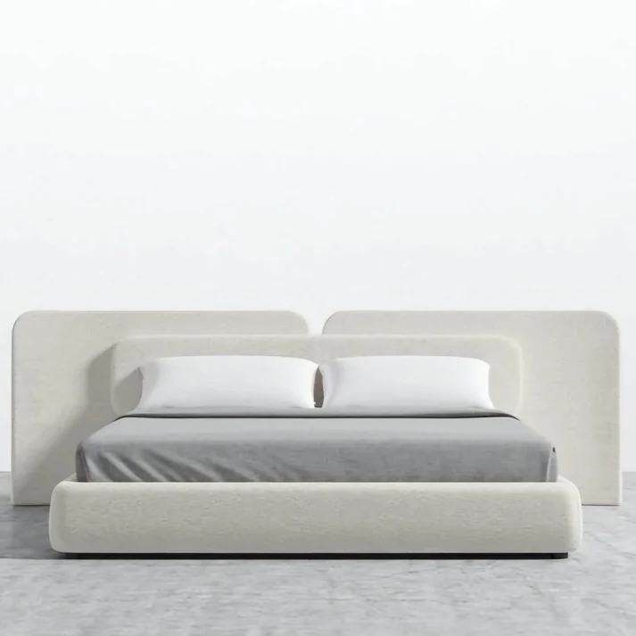 Seas Upholstered Headboard and Bed Base