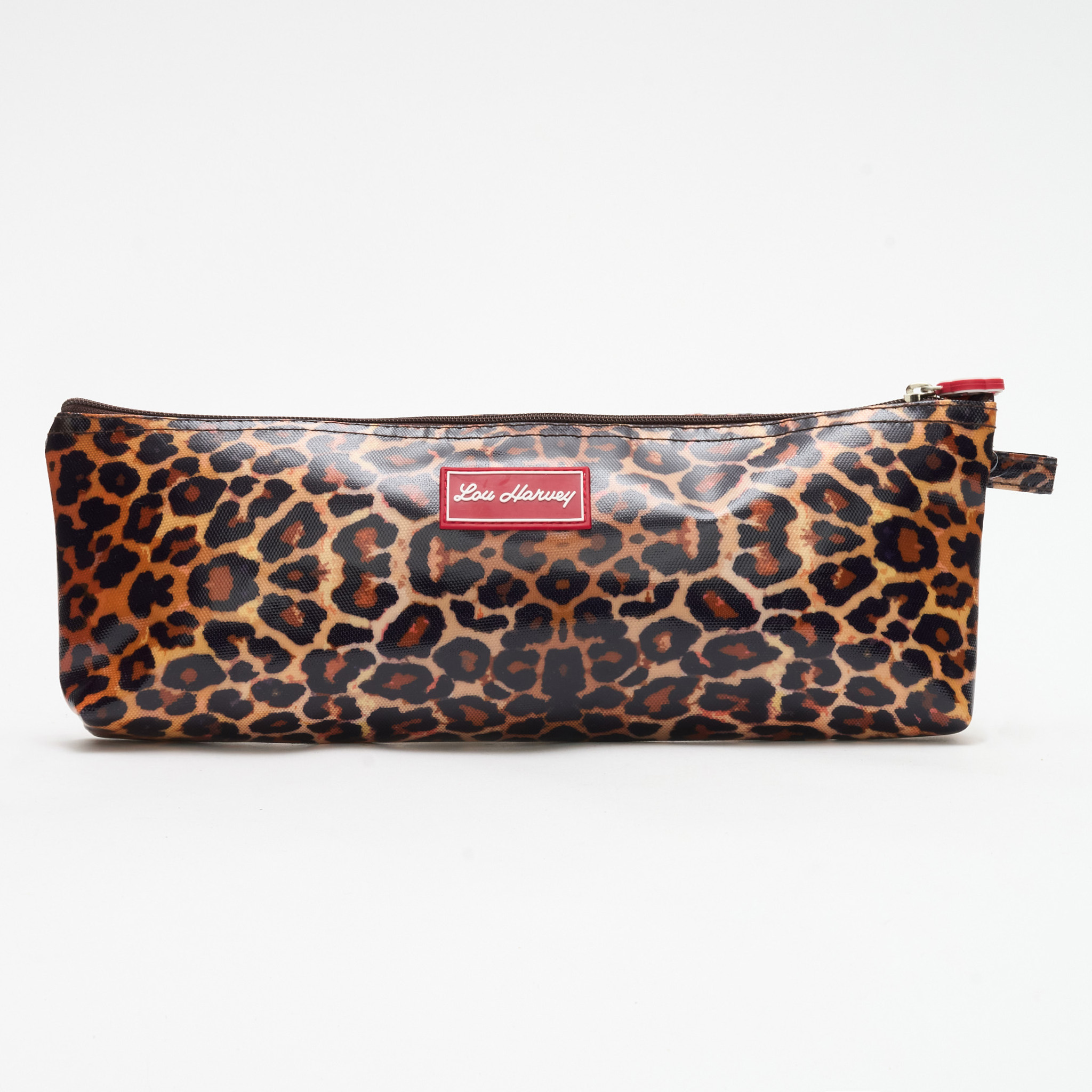 Non-Coated Nylon Lou Leopard Pencil Case