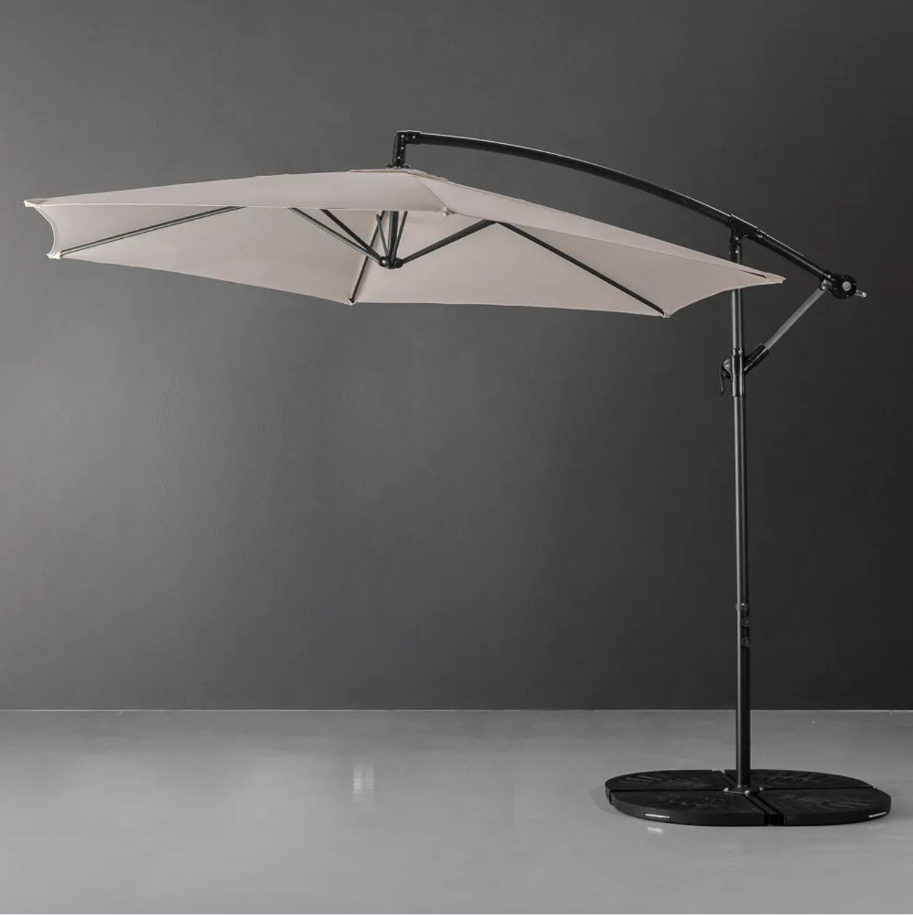 Cantilever Umbrella with Resin Base Weight
