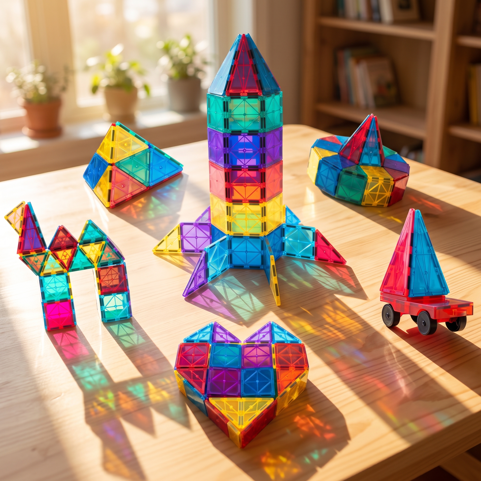 184-Piece Magnetic Tiles Mega-Bundle