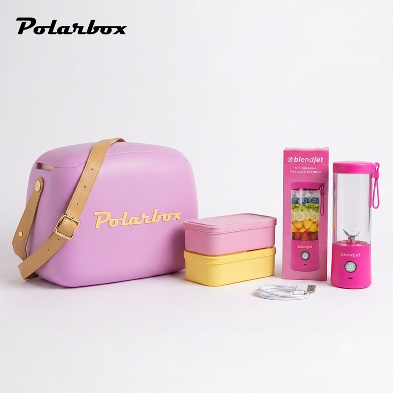 6L Retro Cooler Box and BlendJet 2 Portable Blender
