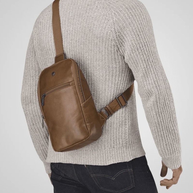 Genuine Leather Montana Single Strap Backpack