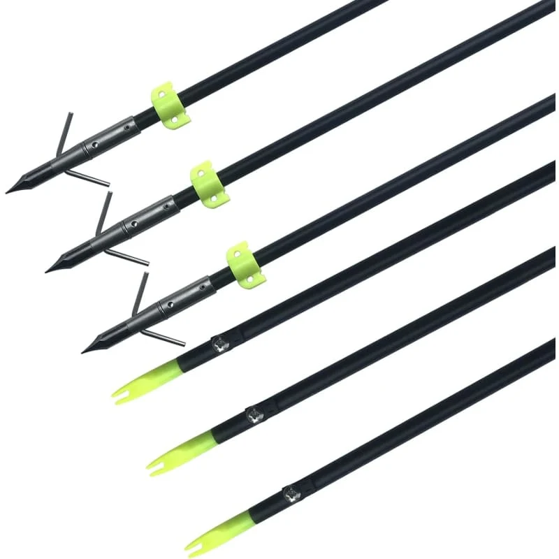 3x Bowfishing Arrows and 3x Fishing Broadheads