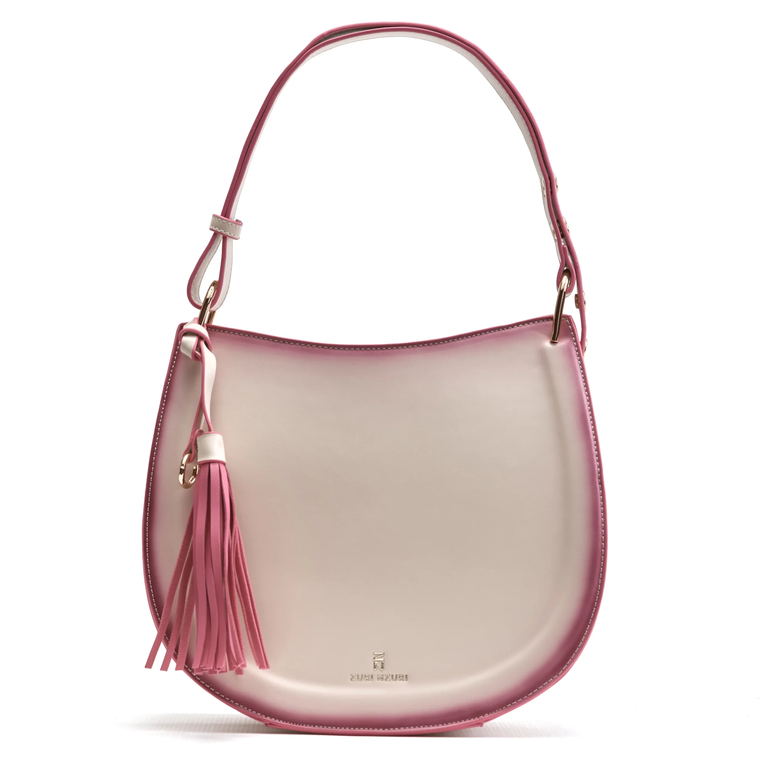 Vegan Leather Half-Moon Shoulder Bag