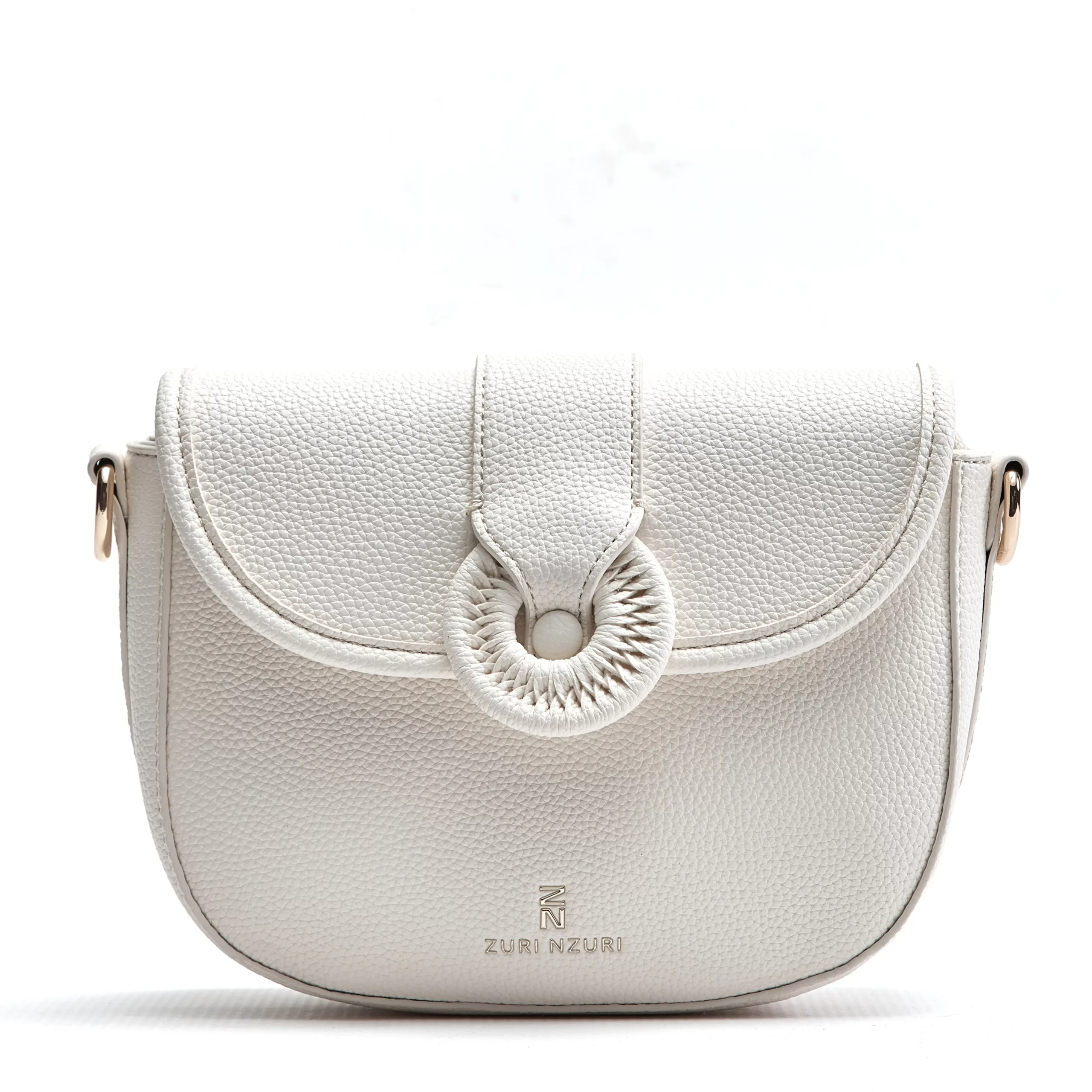 Textured Vegan Leather Duafe Crossbody Bag