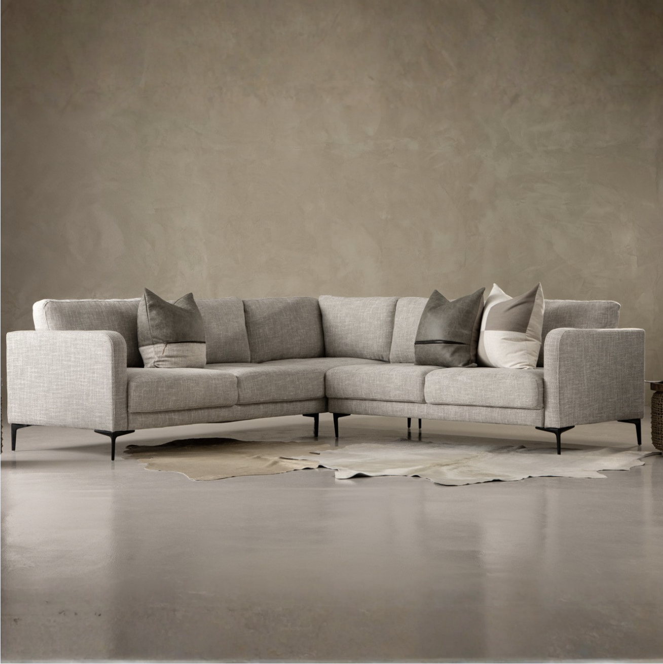 Textured Corner Couch