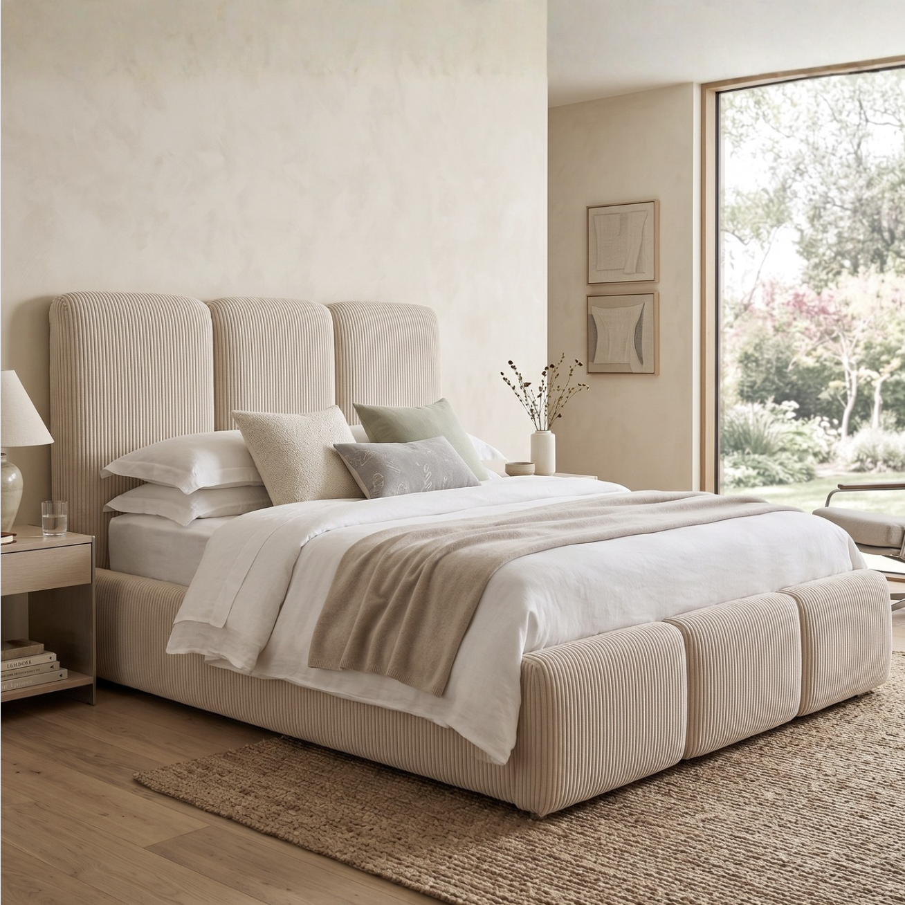 Cream (Mattress & Linen not Included)