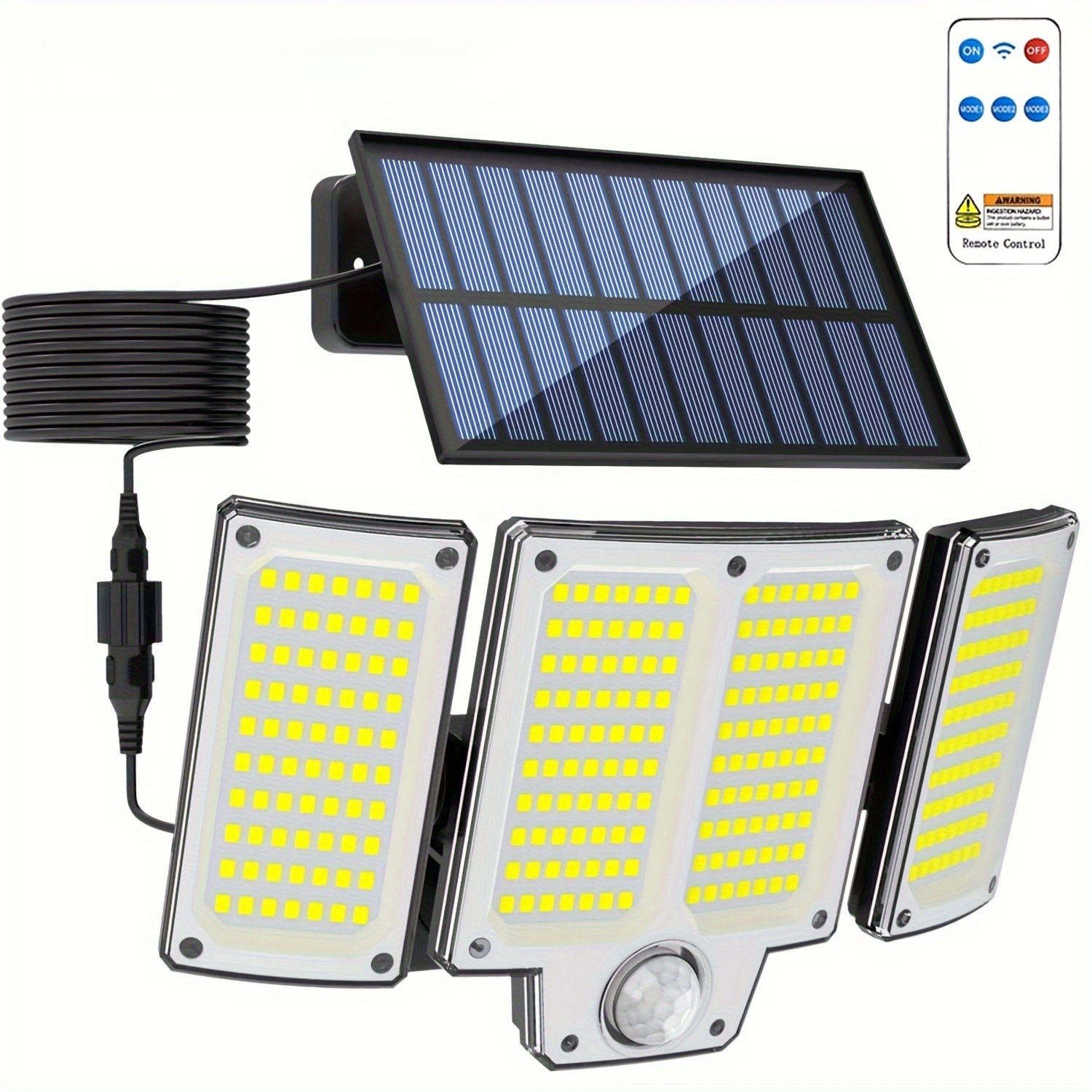 280 LED Motion Sensor Solar Wall Light
