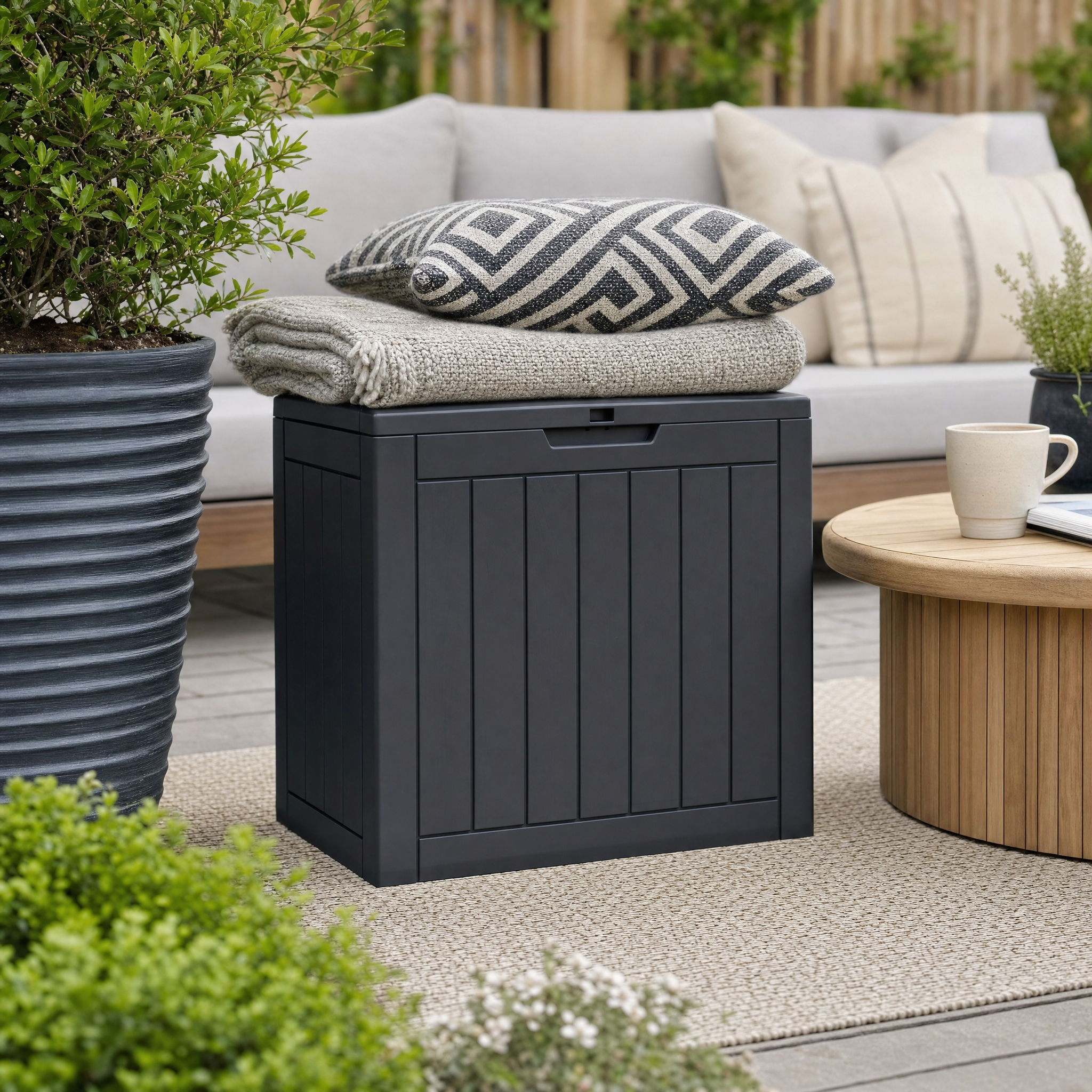 118L Portola Weather-Resistant Outdoor Resin Storage Box