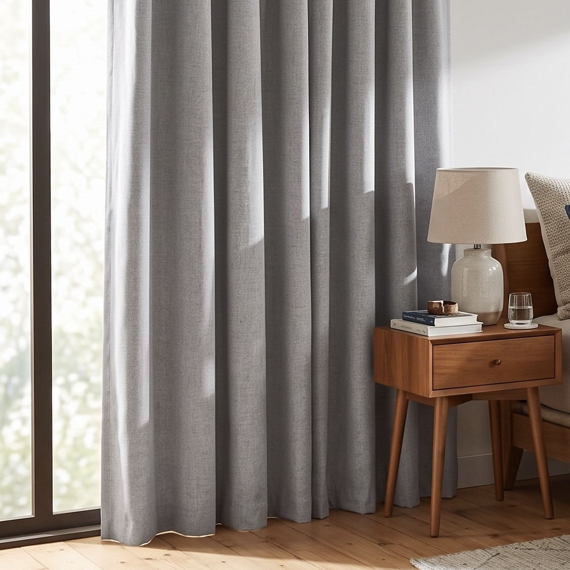 Sinclair 100% Block Out Eyelet Double Woven Curtain