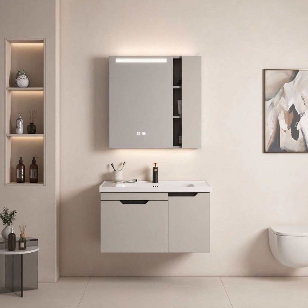 Wall-Mounted Vanity Cabinet Set