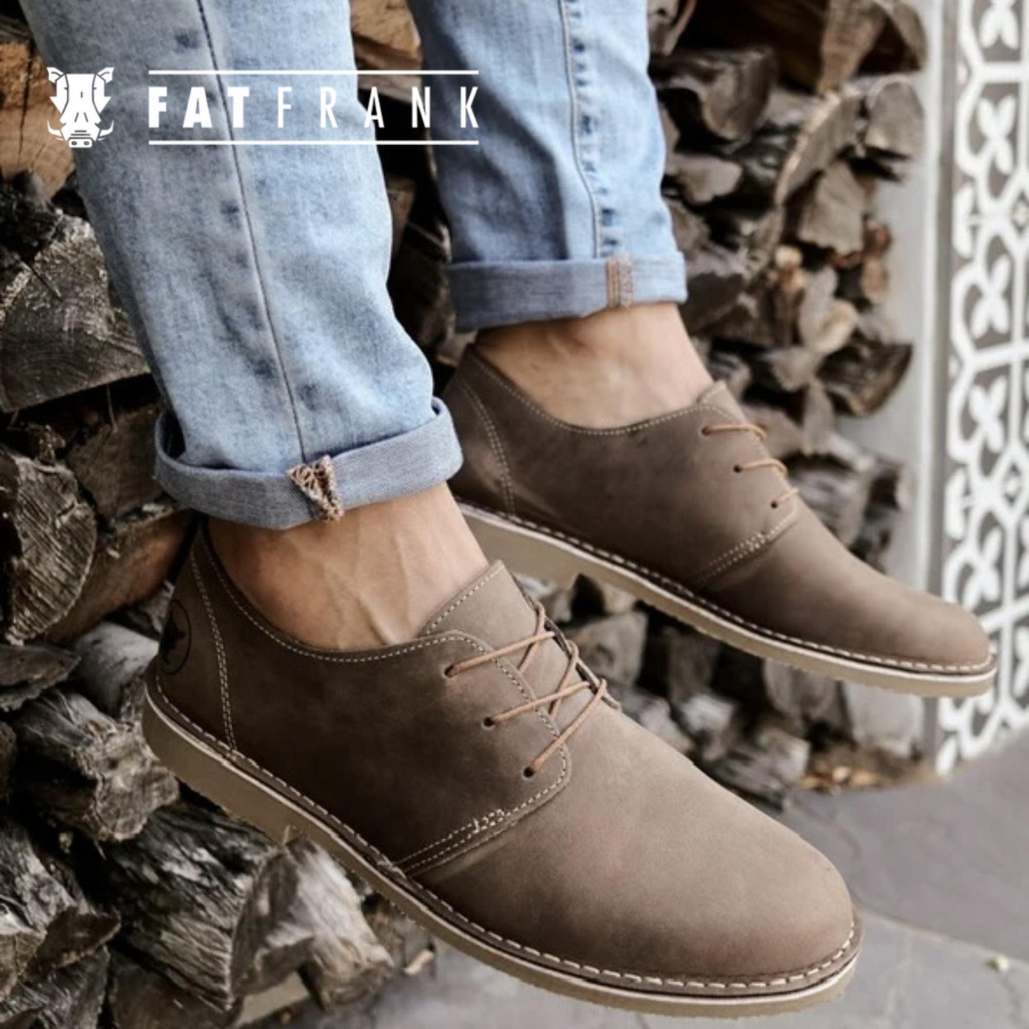 Men's Genuine Leather Vintage Vellies