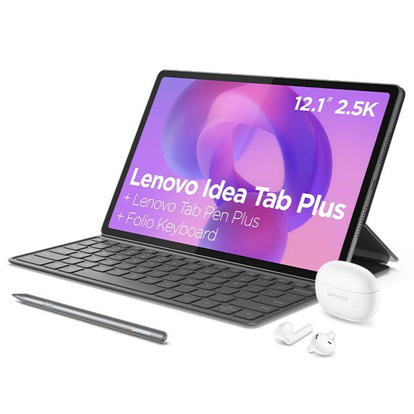 12.1" 256GB Idea Tab Plus with 8GB RAM, Keyboard, Pen and Earbuds (Model: TB361FU)