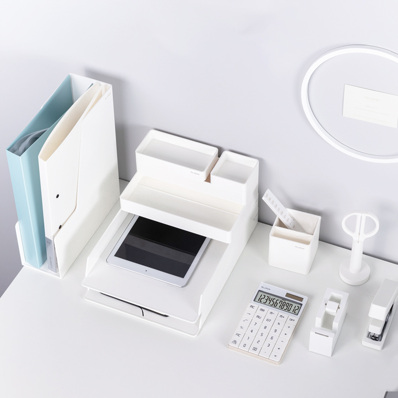 13-Piece Nusign White Desktop Organiser Set