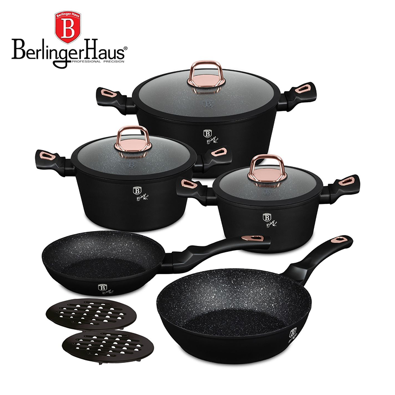 Marble Coating Non-Stick Titan Pro Cookware Set