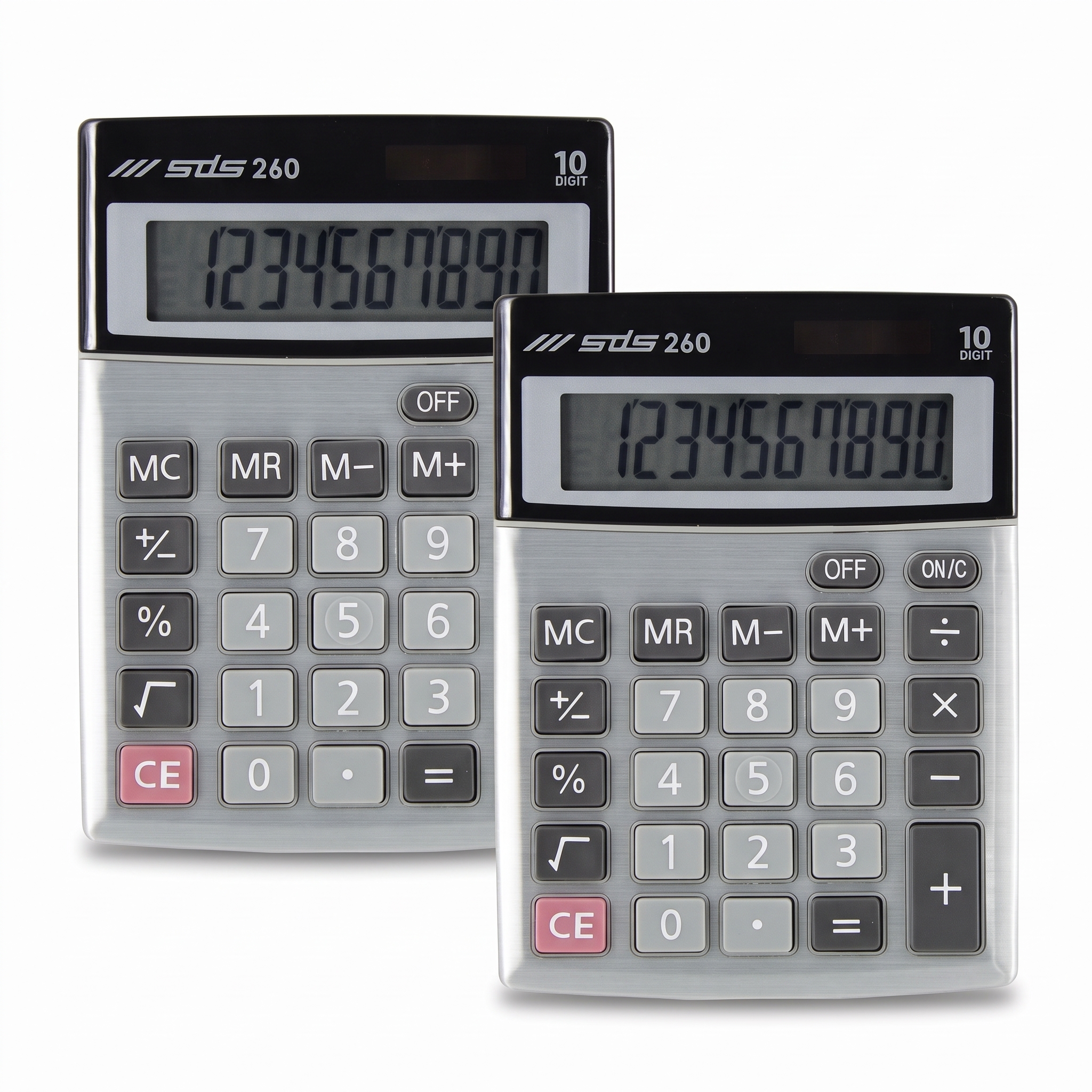 2x 10 Digit Large Display Calculators