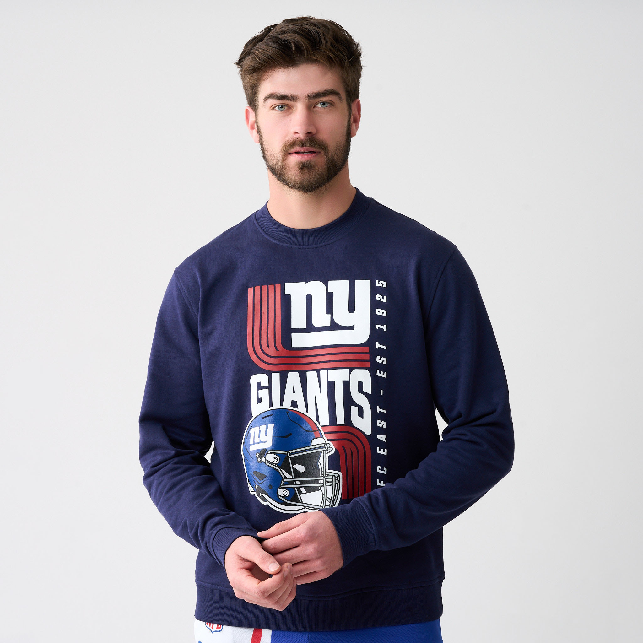 Men's New York Giants Track Crew Sweatshirt