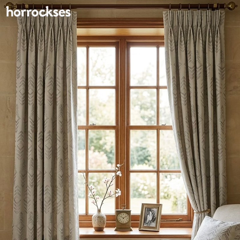 2x Taped and Lined Blockout Curtains