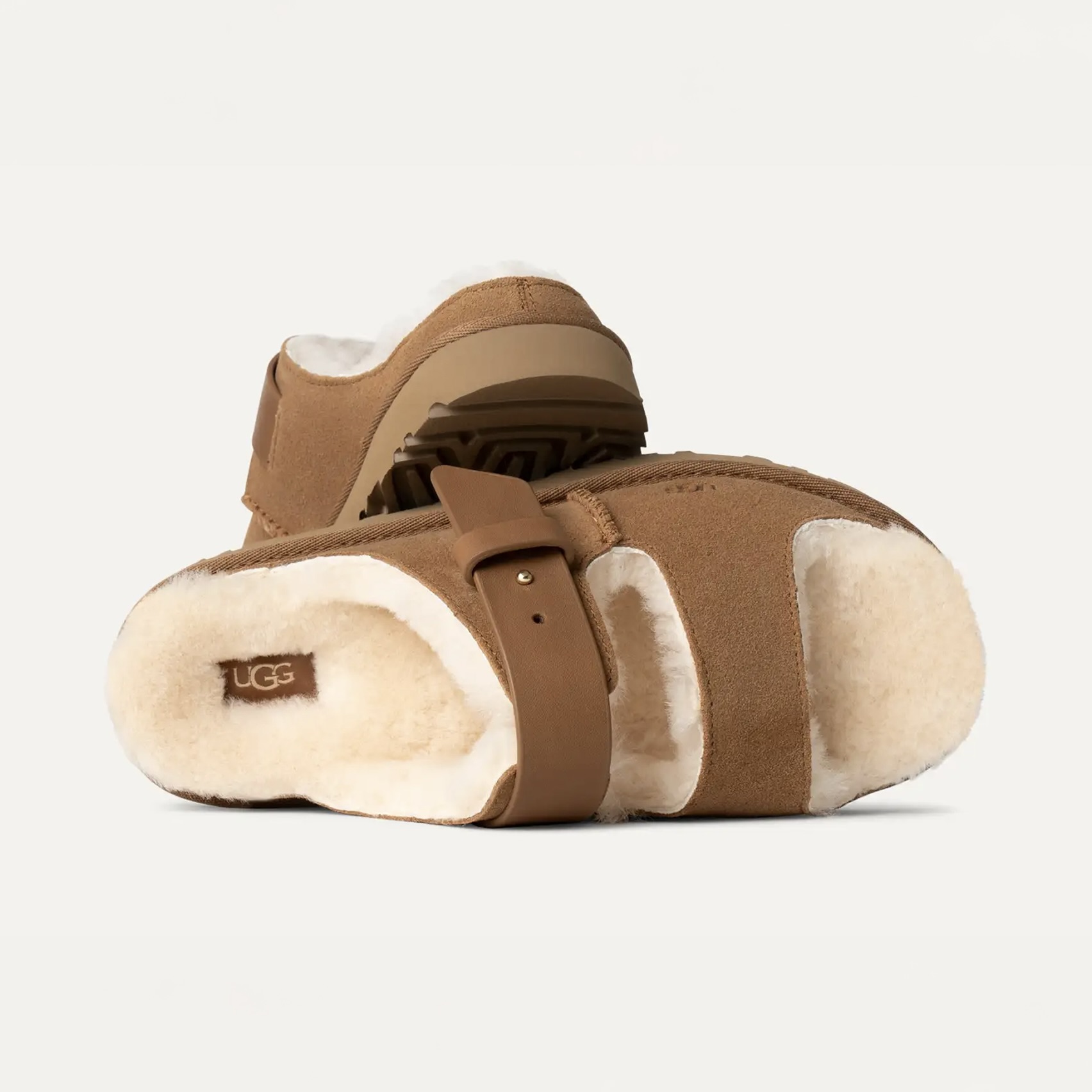 Ladies Wool Greenport Strap Slides