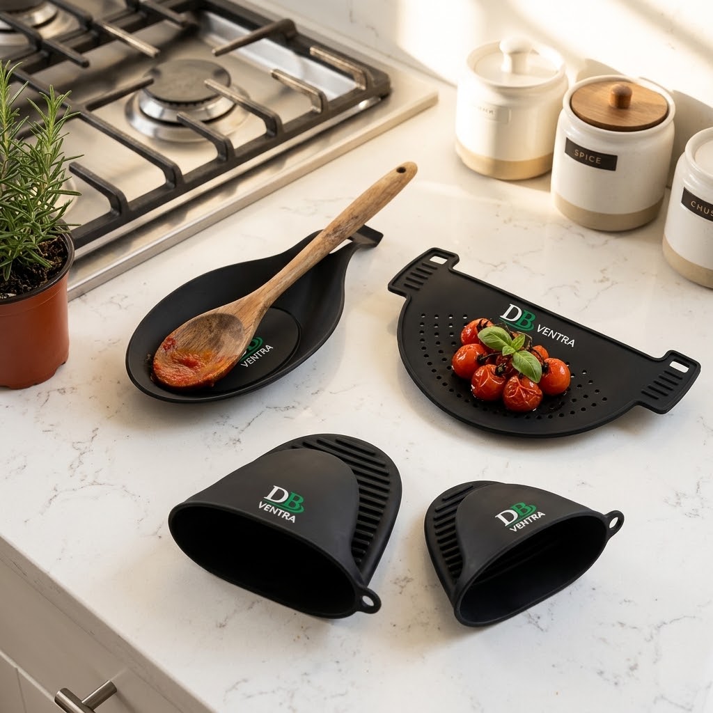 4-Piece Silicone Kitchen Accessories Kit