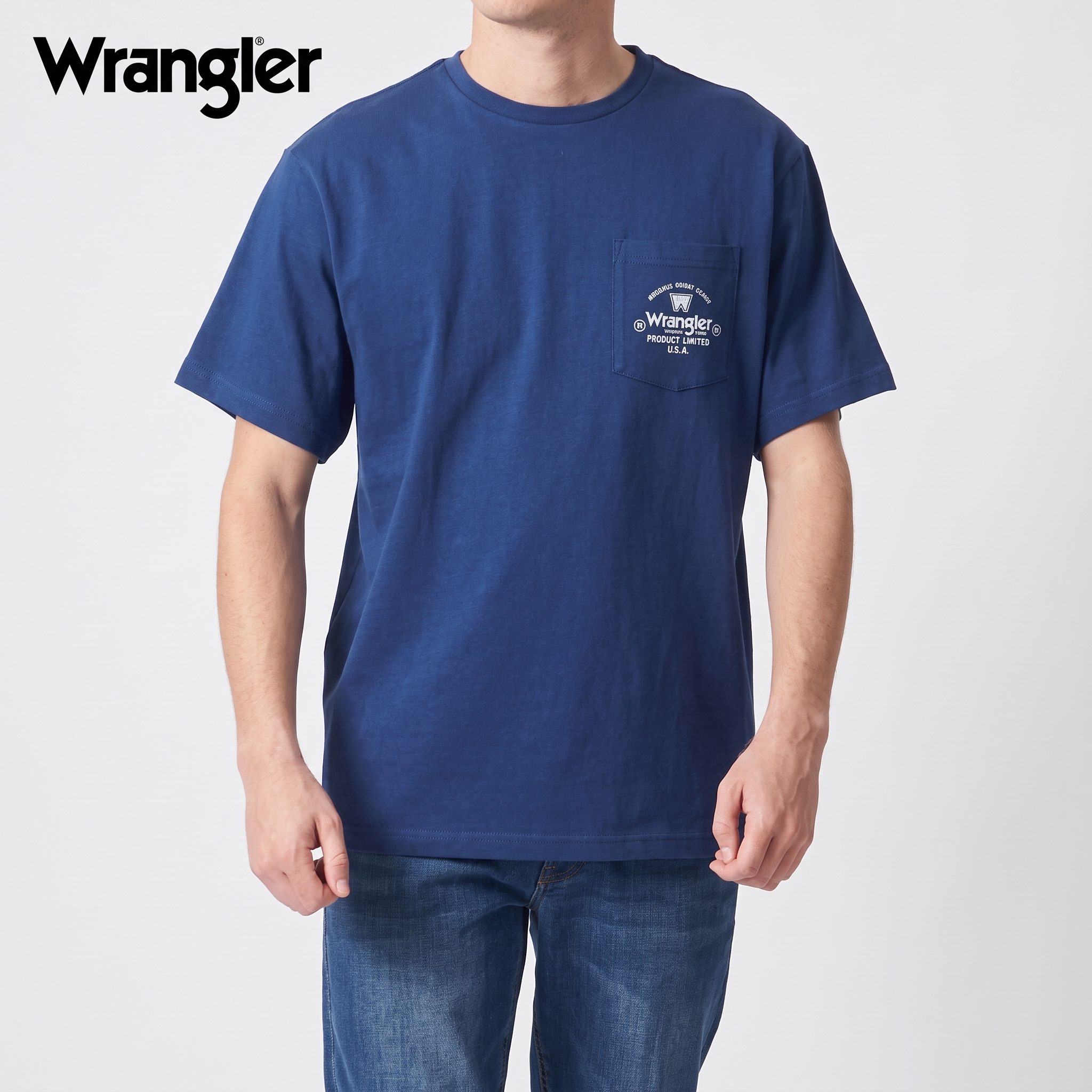 Men's Navy Below Pocket T-Shirt