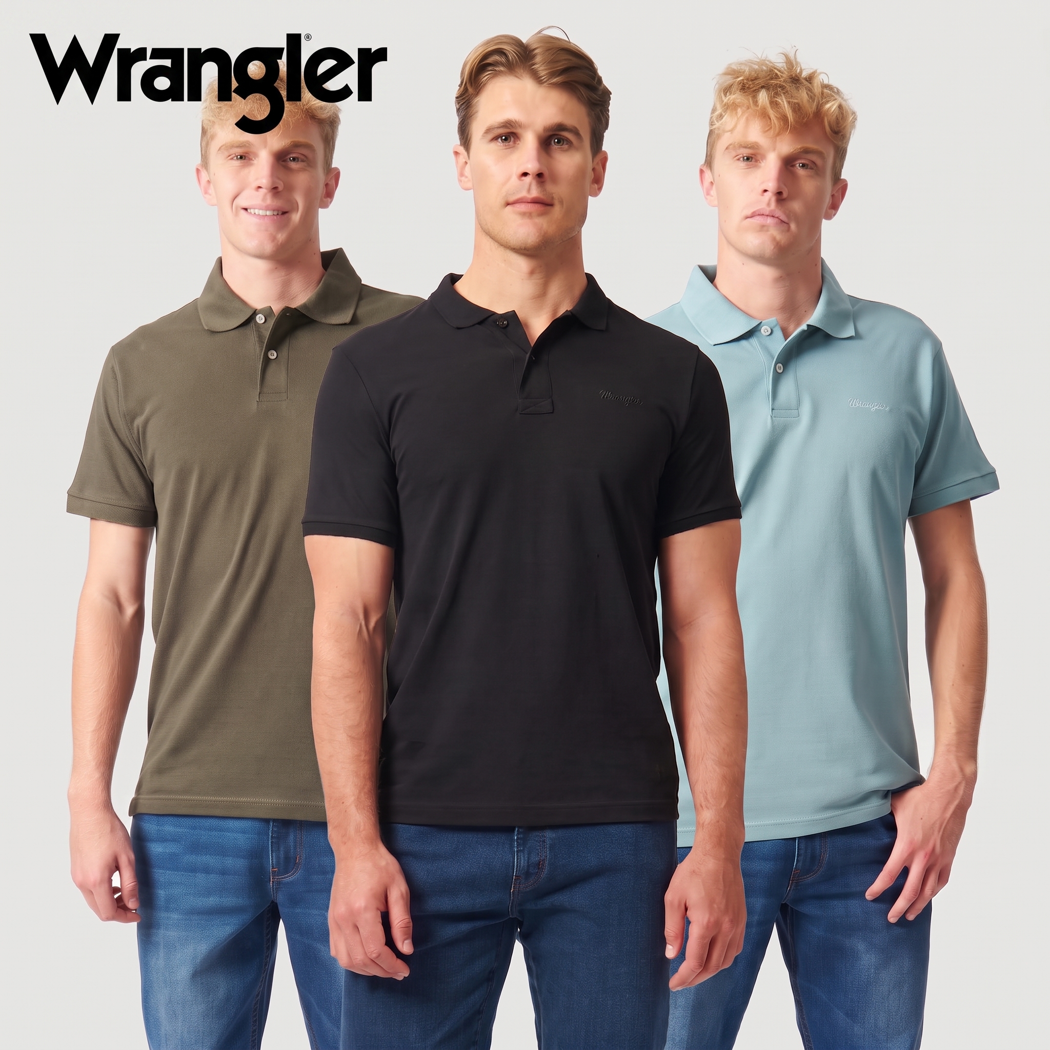 Men's Flagged Polo
