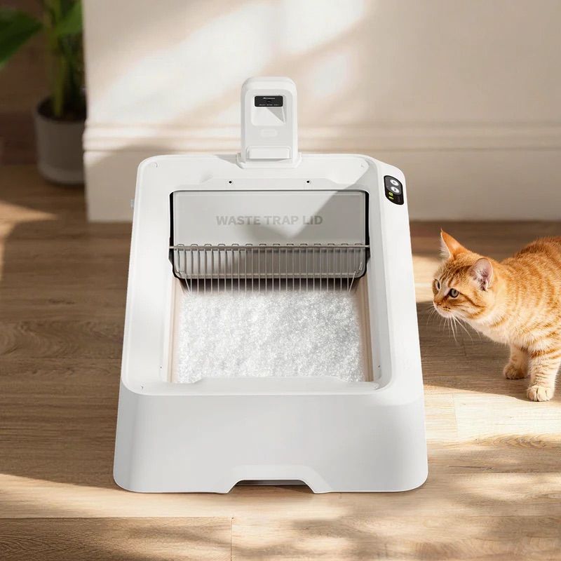 76L Purobot Crystal Duo AI Automatic Cat Litter Box with Hood