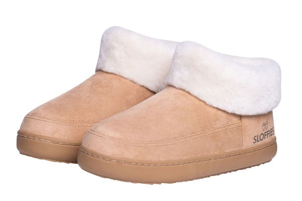 Ladies Khaki Ariana Sloffies Booties