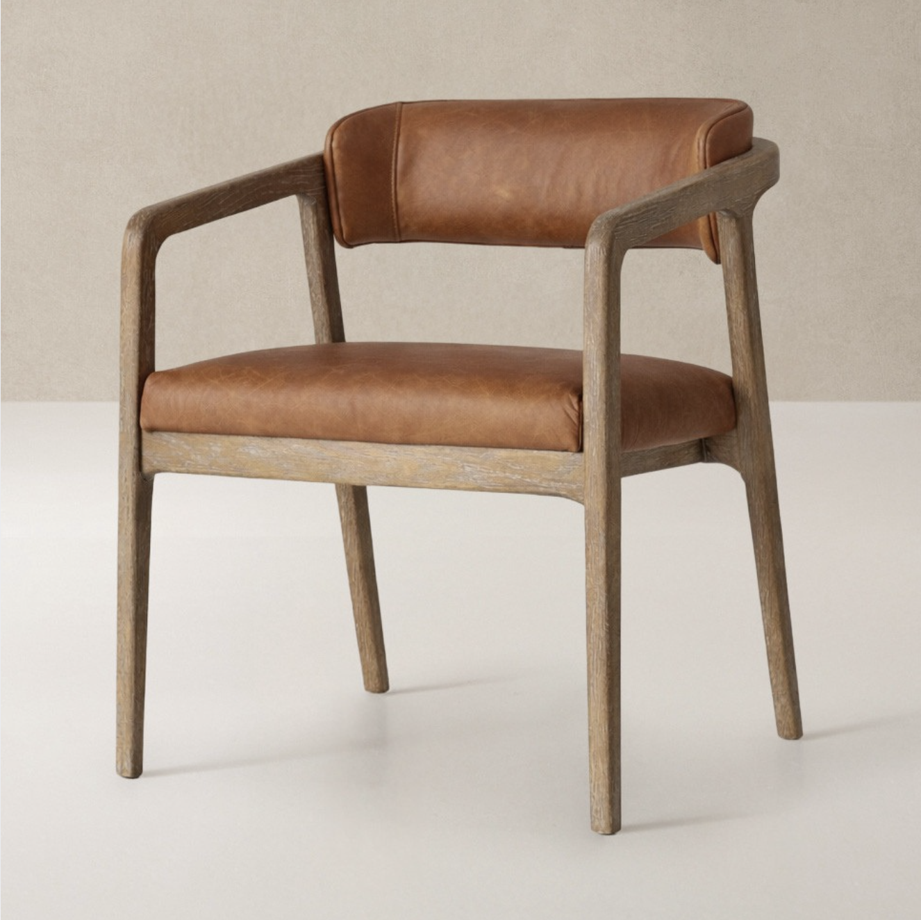 Leather Carver Chair