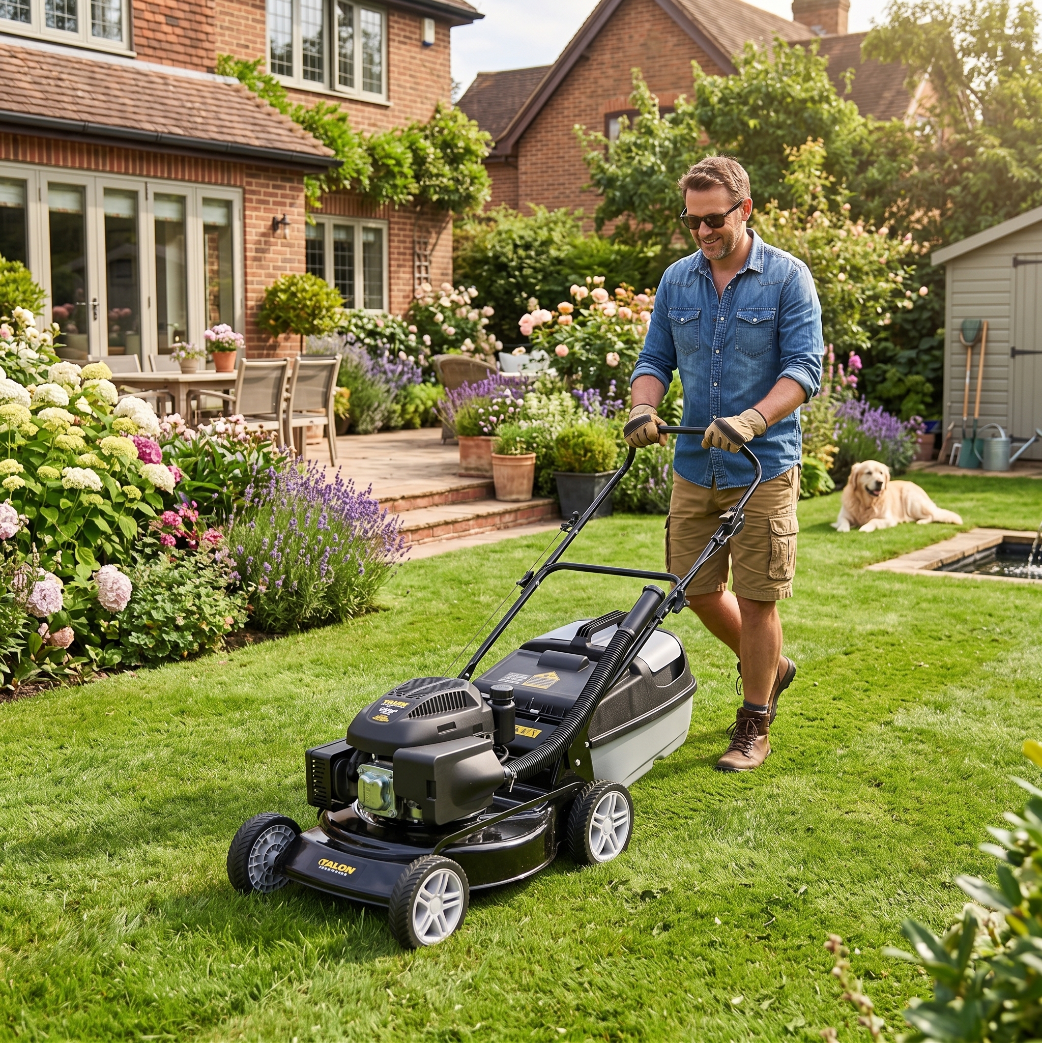 196cm³ Petrol Lawnmower