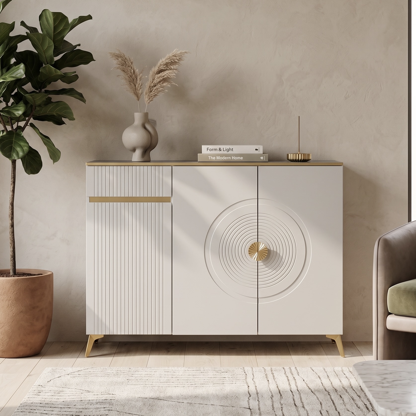 Slim Entryway Shoe Storage Cabinet