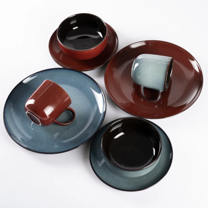 16-Piece Fire and Ice Dinner Set