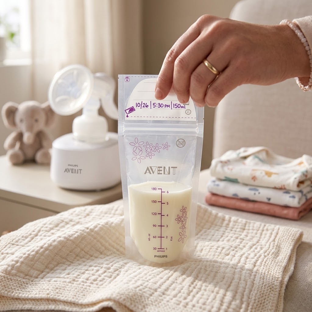 3x 25's 180ml Breast Milk Storage Bags