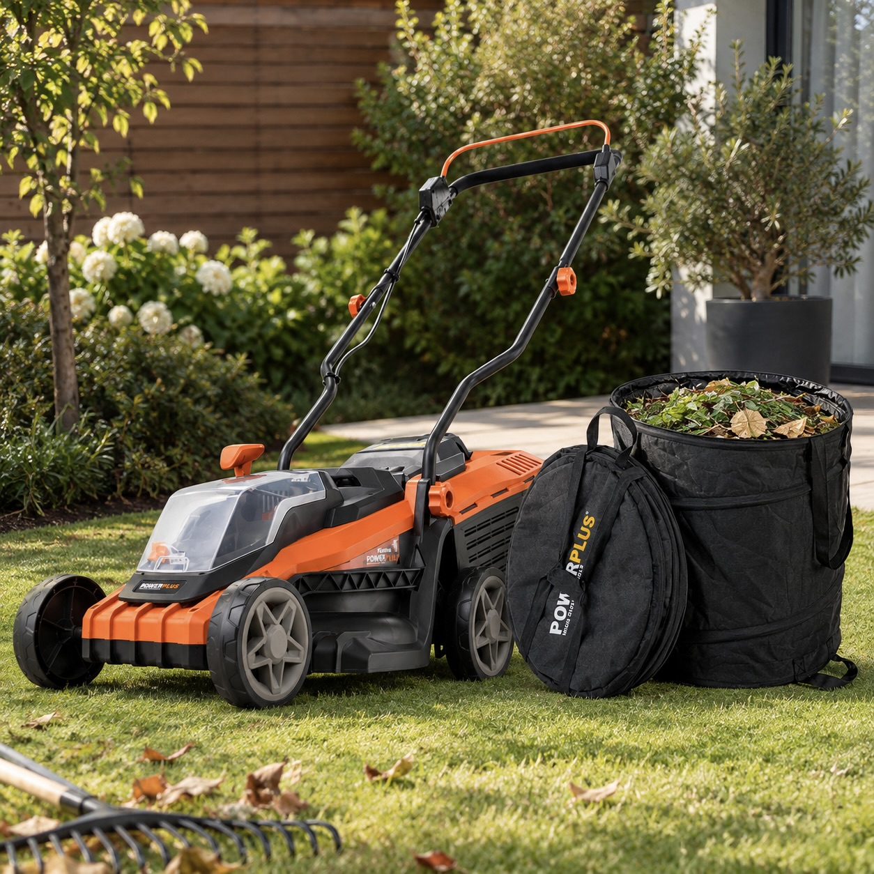 20V Brushless Lawnmower with 85L Garden Bag