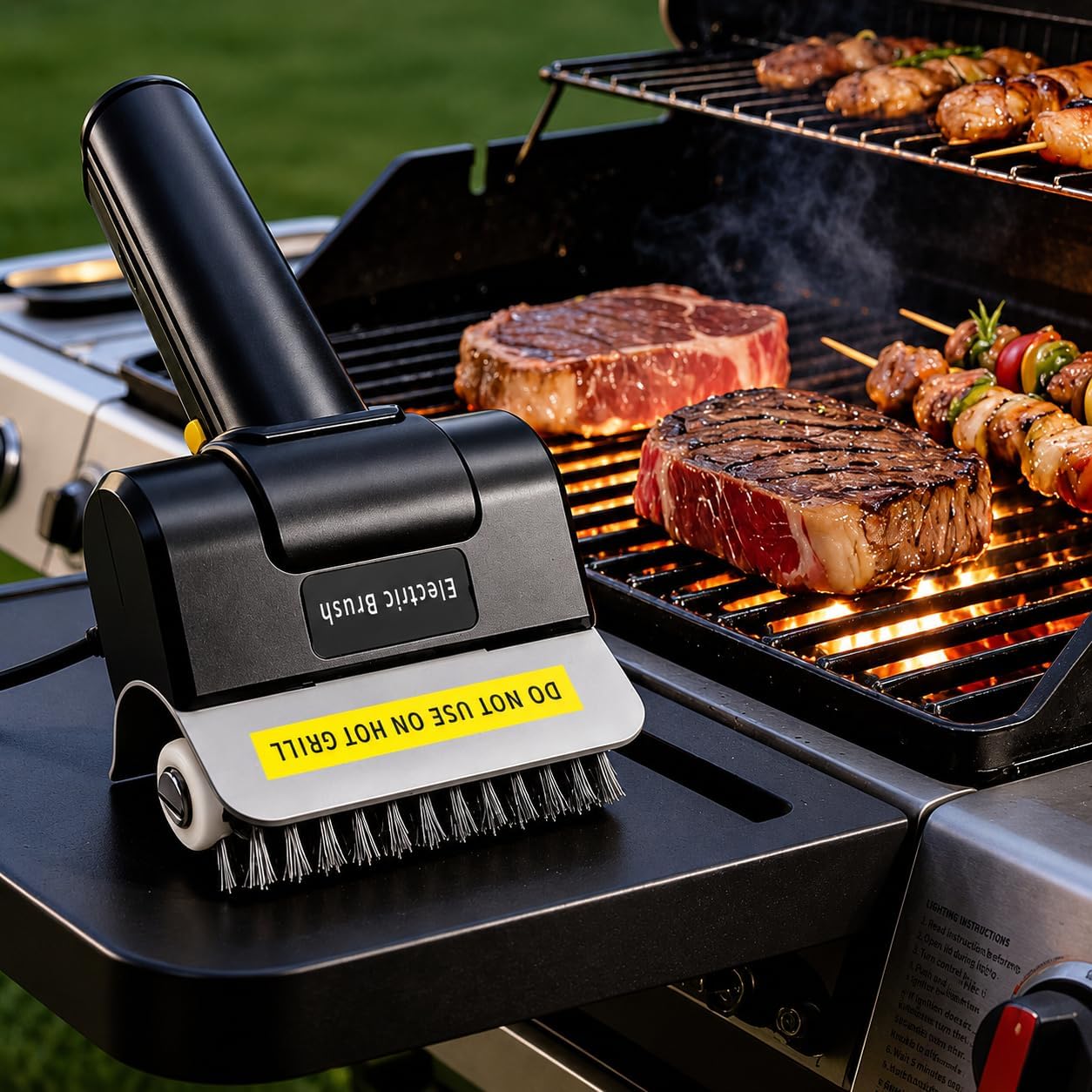 Rechargeable Cordless Electric Grill Cleaning Brush