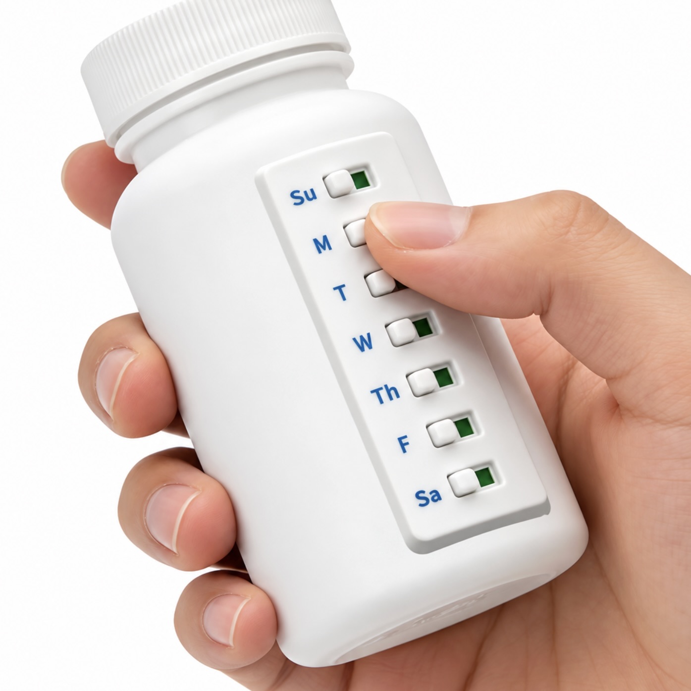 2x Stick-On 7-Day Medication Reminder Trackers