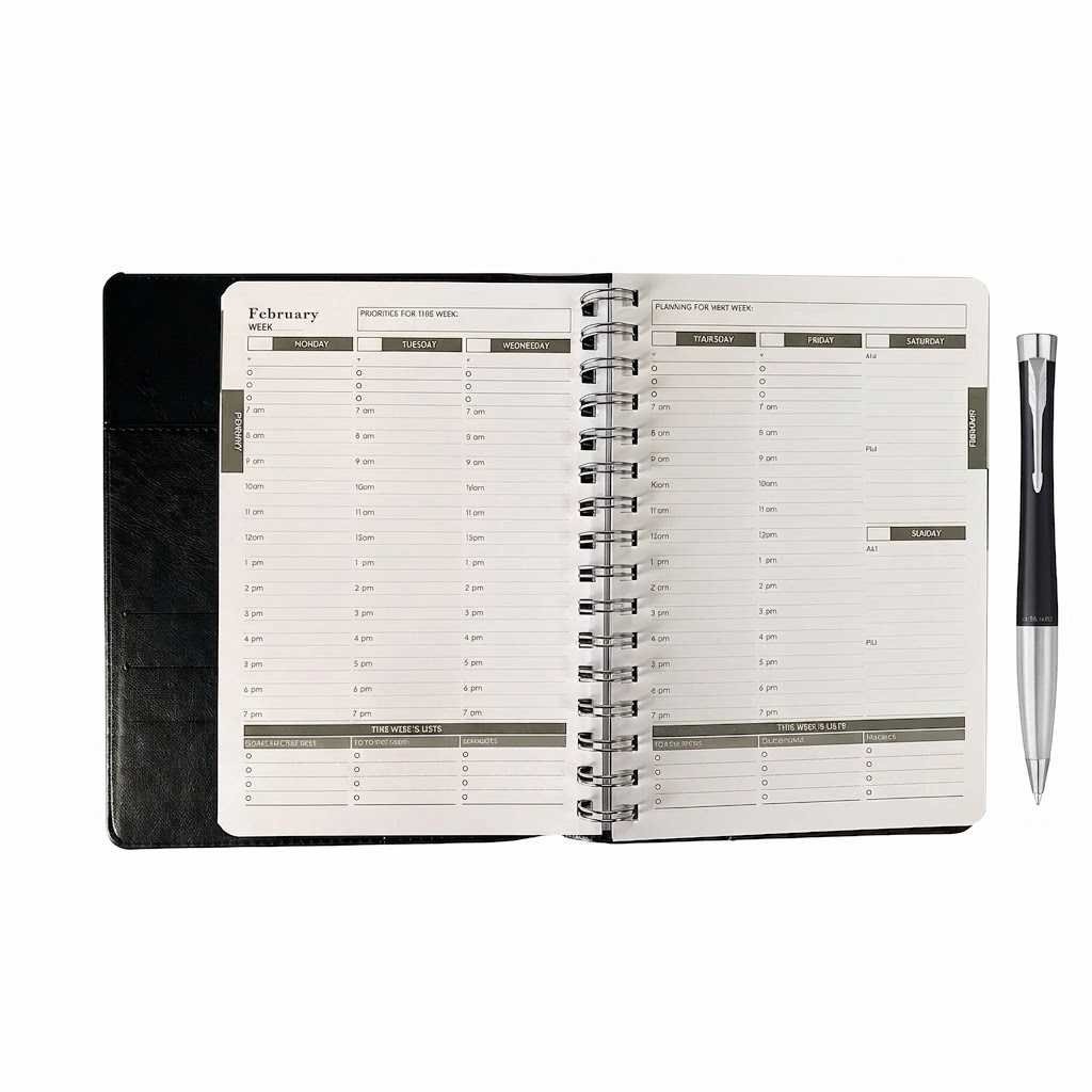 Urban Twist Ballpoint Pen and B5 Business Planner Set