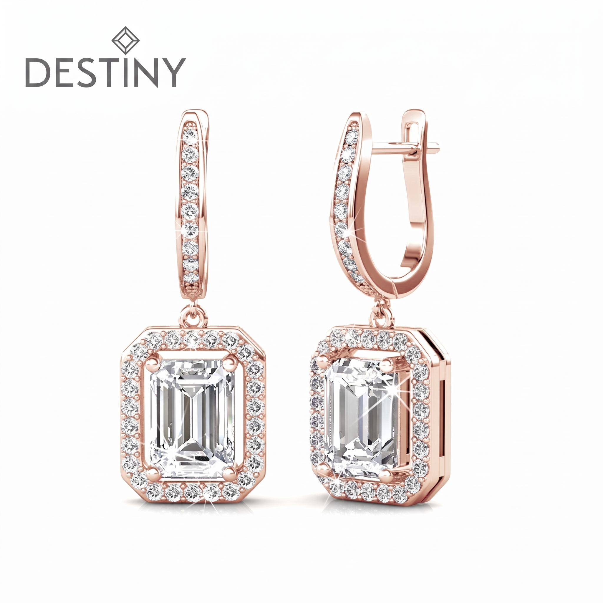 Leilani Earrings with Swarovski Crystals