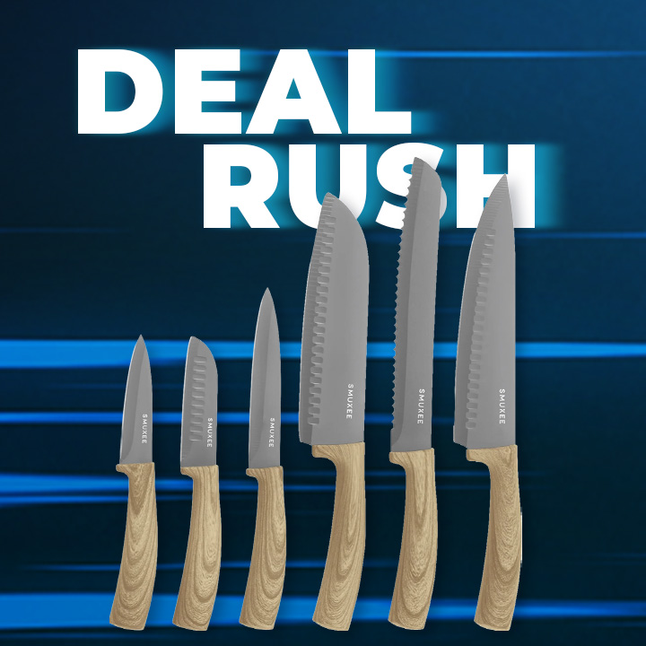 6-Piece Stainless Steel Knife Set