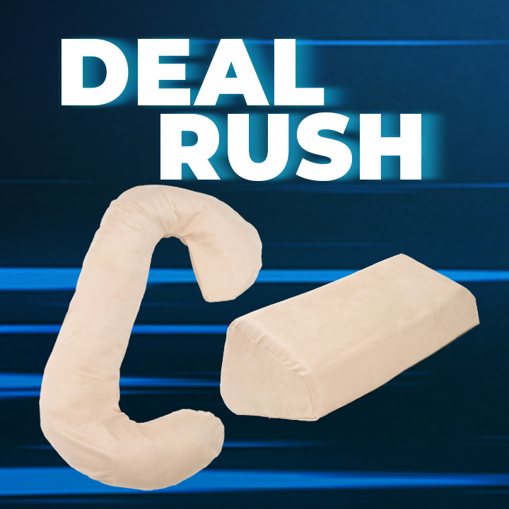 Suede Full Body Pillow and Triangle Leg Wedge