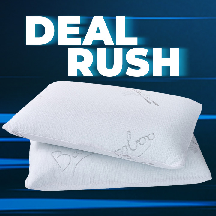 2x Combo Memory Foam and Ball Fibre Pillows