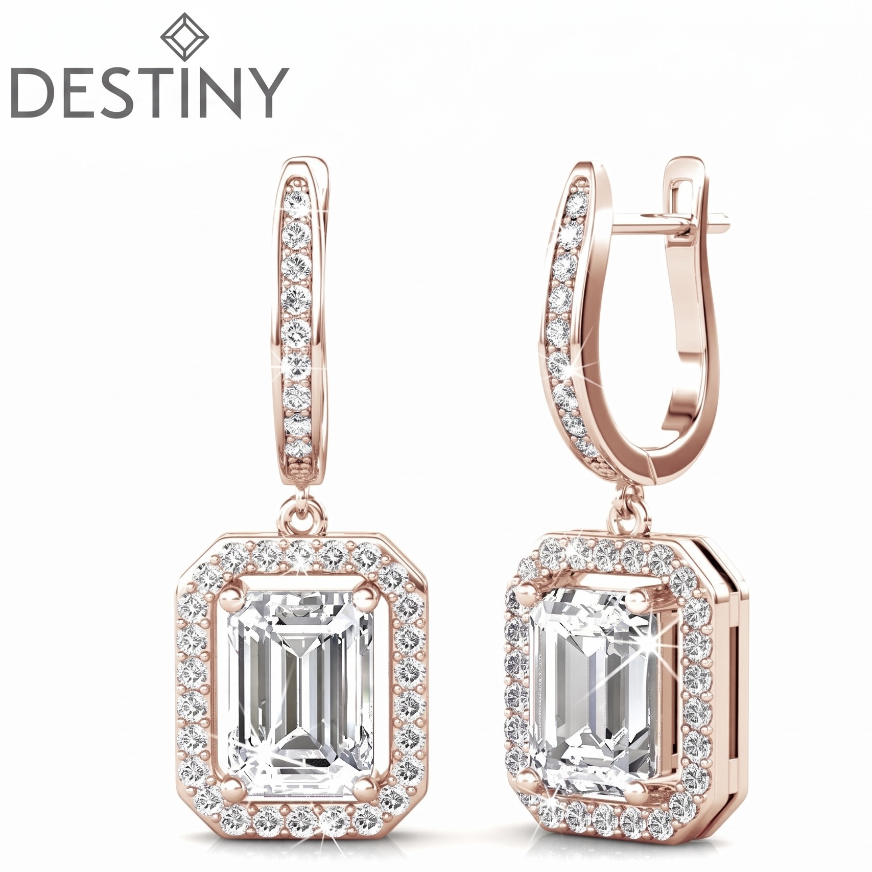 Leilani Earrings with Swarovski Crystals